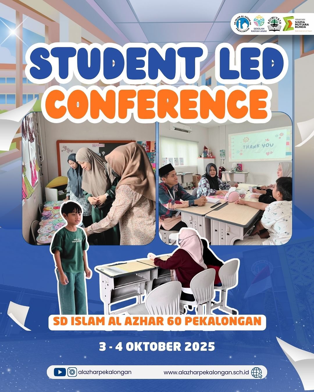 Student Led Conference 2025: Siswa SD Islam Al Azhar 60 Pekalongan Tunjukkan Hasil Belajar di Hadapan Orang Tua
