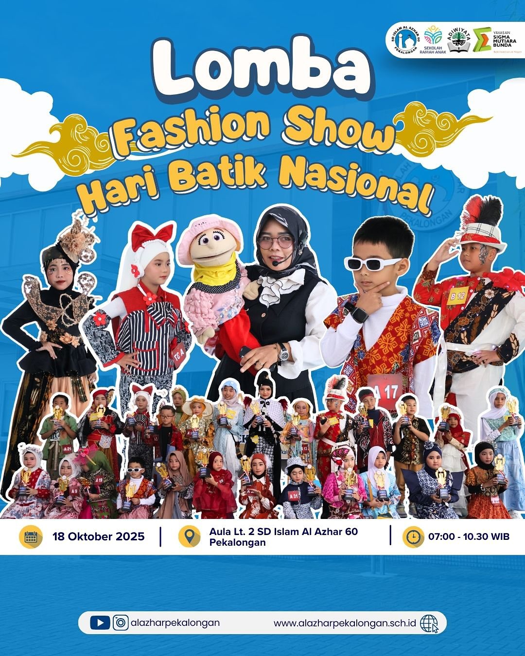 SD Islam Al Azhar 60 Pekalongan Meriahkan Hari Batik Nasional dengan Lomba Fashion Show Batik 2025