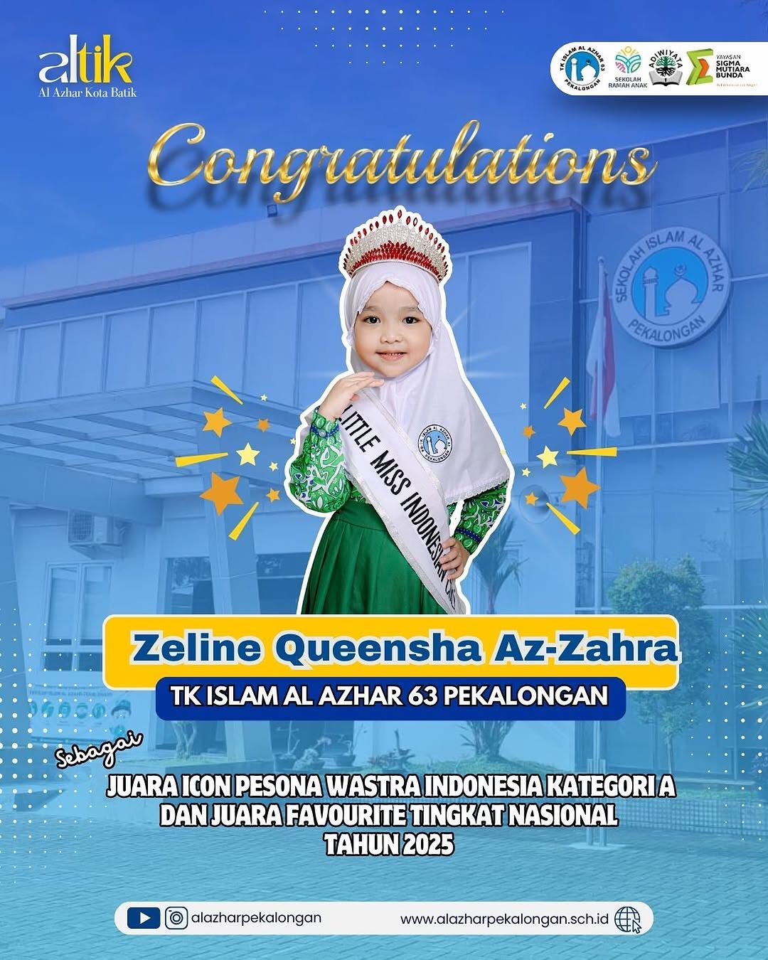 Juara Icon Pesona Wastra Indonesia Kategori A dan Juara Favourite Tingkat Nasional Tahun 2025