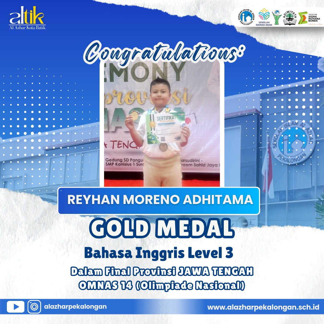 Gold Medal dalam Final Provinsi Jawa Tengah OMNAS (Olimpiade Nasional).