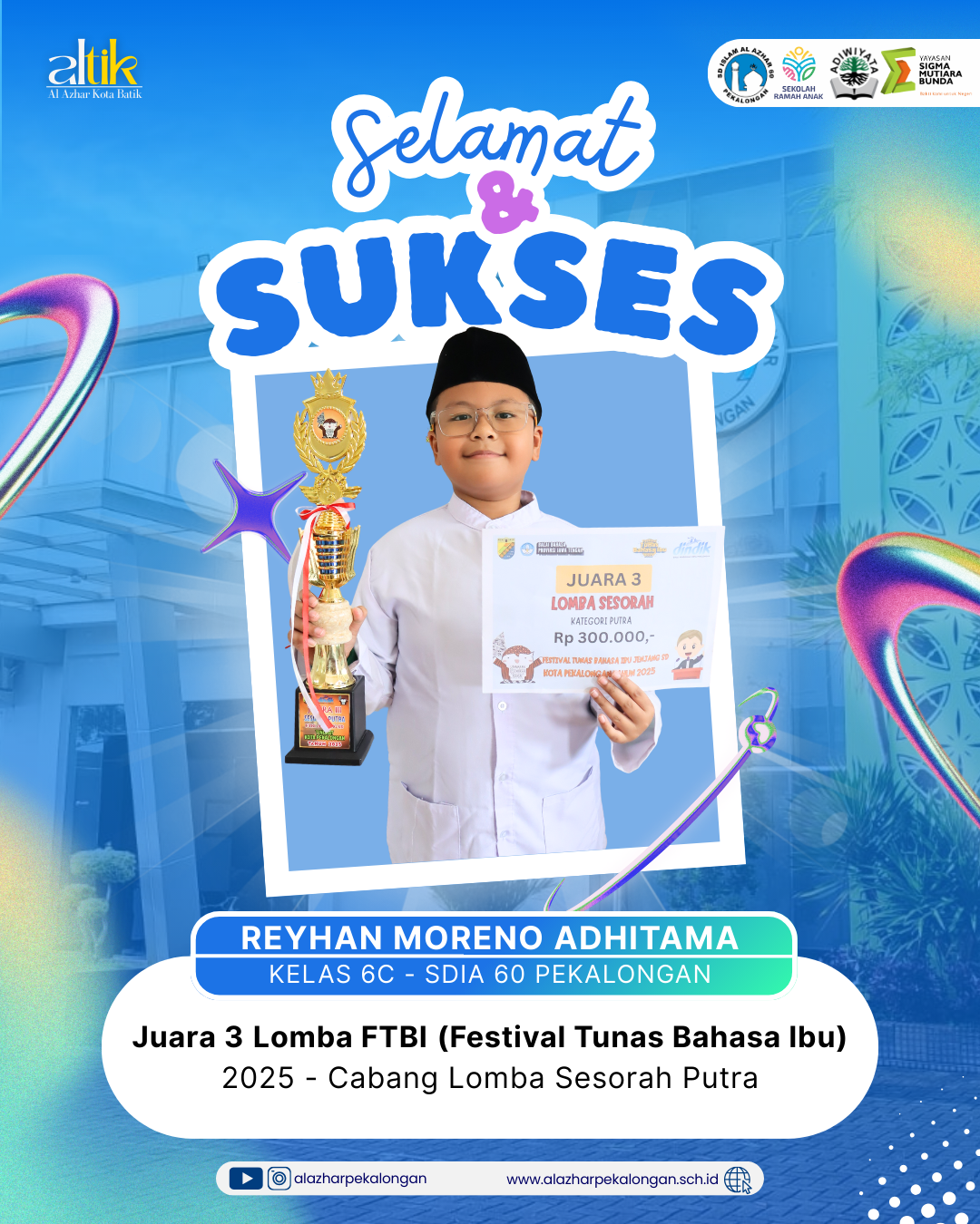 Juara 3 Lomba FTBI 2025 Cabang Lomba Sesorah Putra